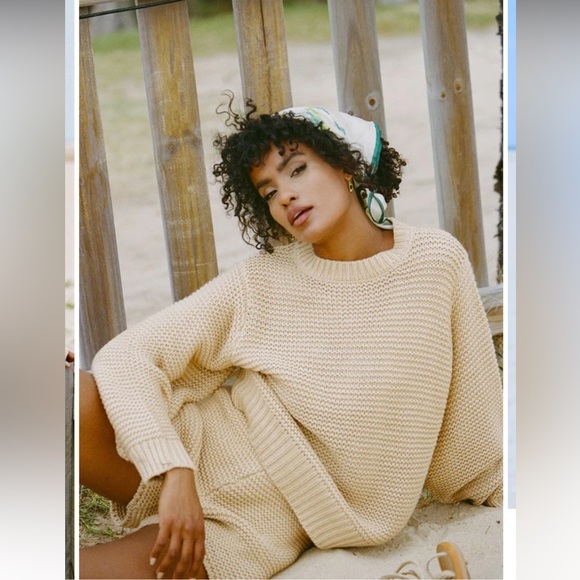 Sabo skirt✨set✨Noelle tan knit size small - Picture 2 of 11